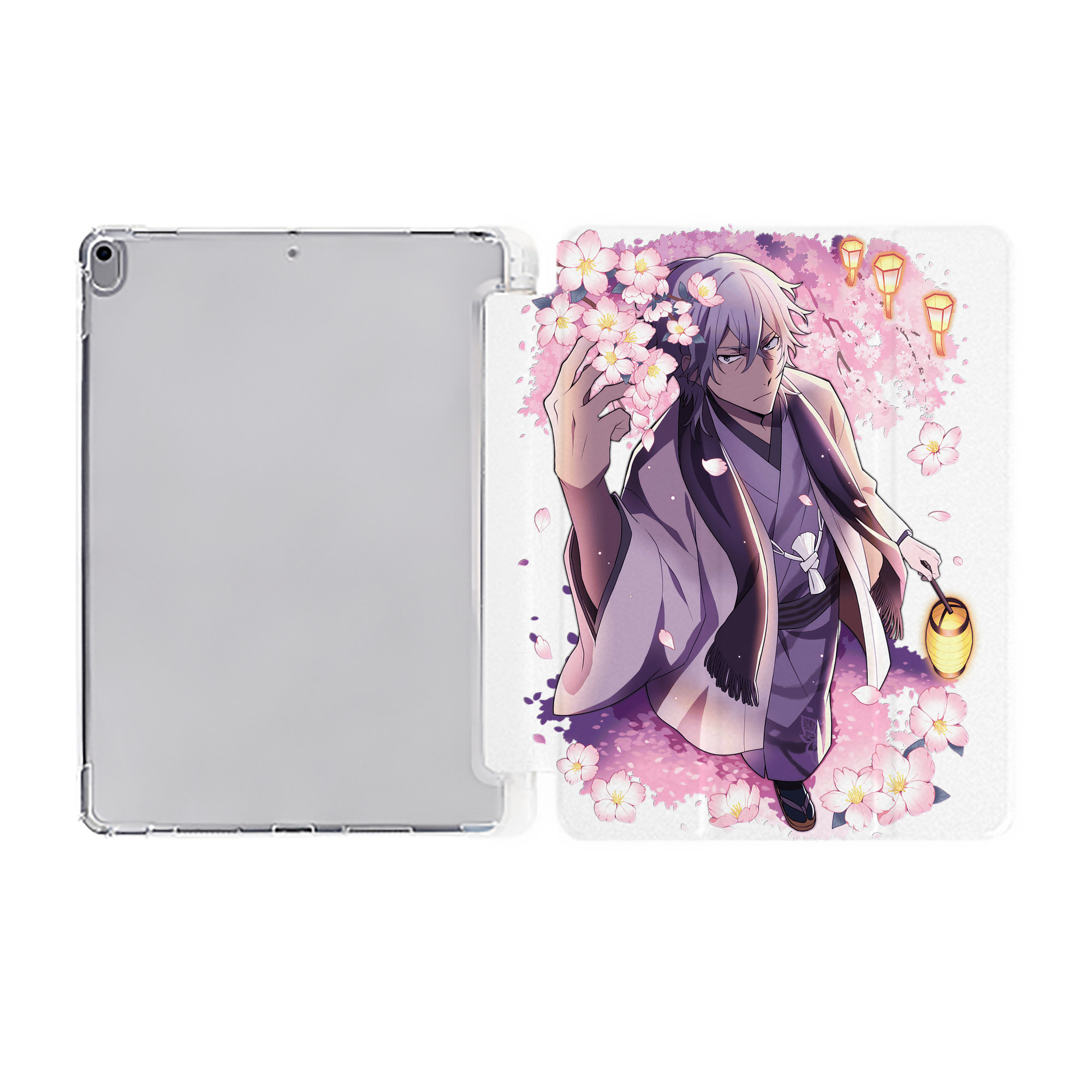 （画像用） 文豪ストレイドッグス Bungo Stray Dogs IPad ケース ペン収納付き 三つ折りスタンド PUレザー×シリコン 対応機種9.5/10.5/10.9インチ